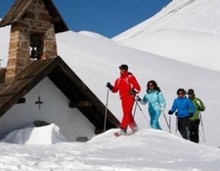  Camicrema con raquetas de nieve 